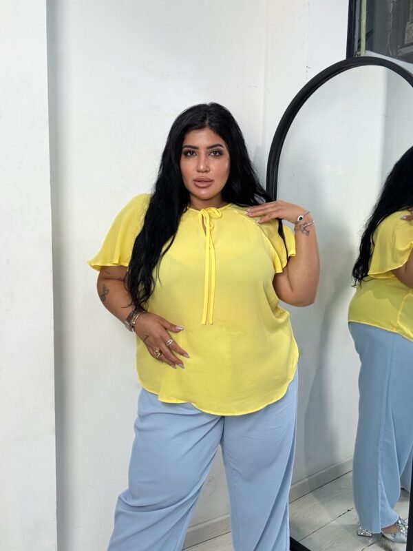 Plus-Size yellow top