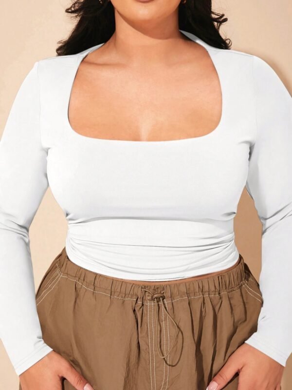 Plus Size white basic top