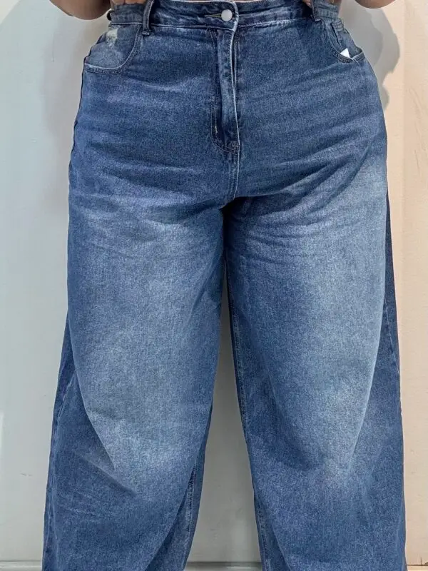 Plus Size Loose wide leg boyfriend jeans