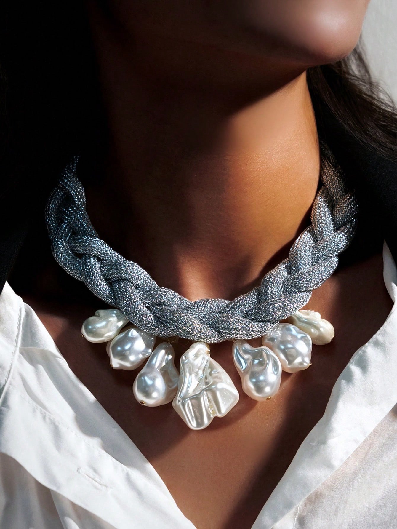 Necklace baroque pearl