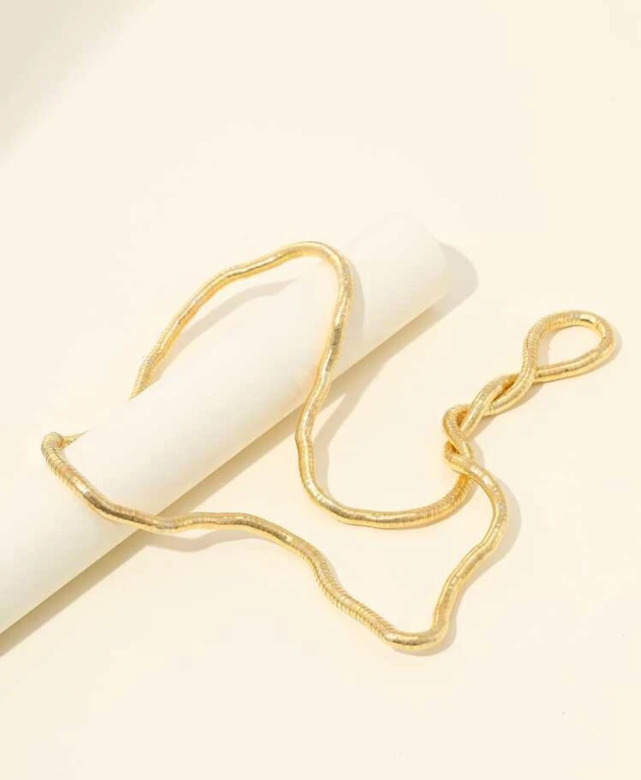 Simple alloy adjustable necklace - Image 2