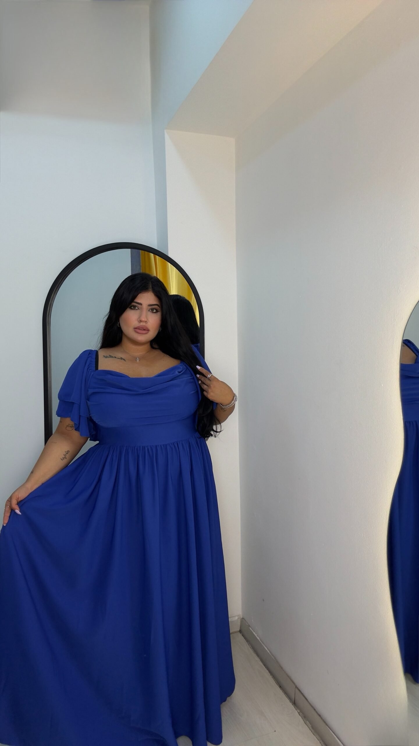Princess Royal blue long maxi dress - Image 4