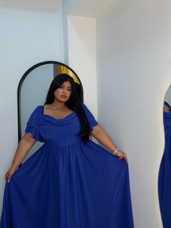 Princess Royal blue long maxi dress