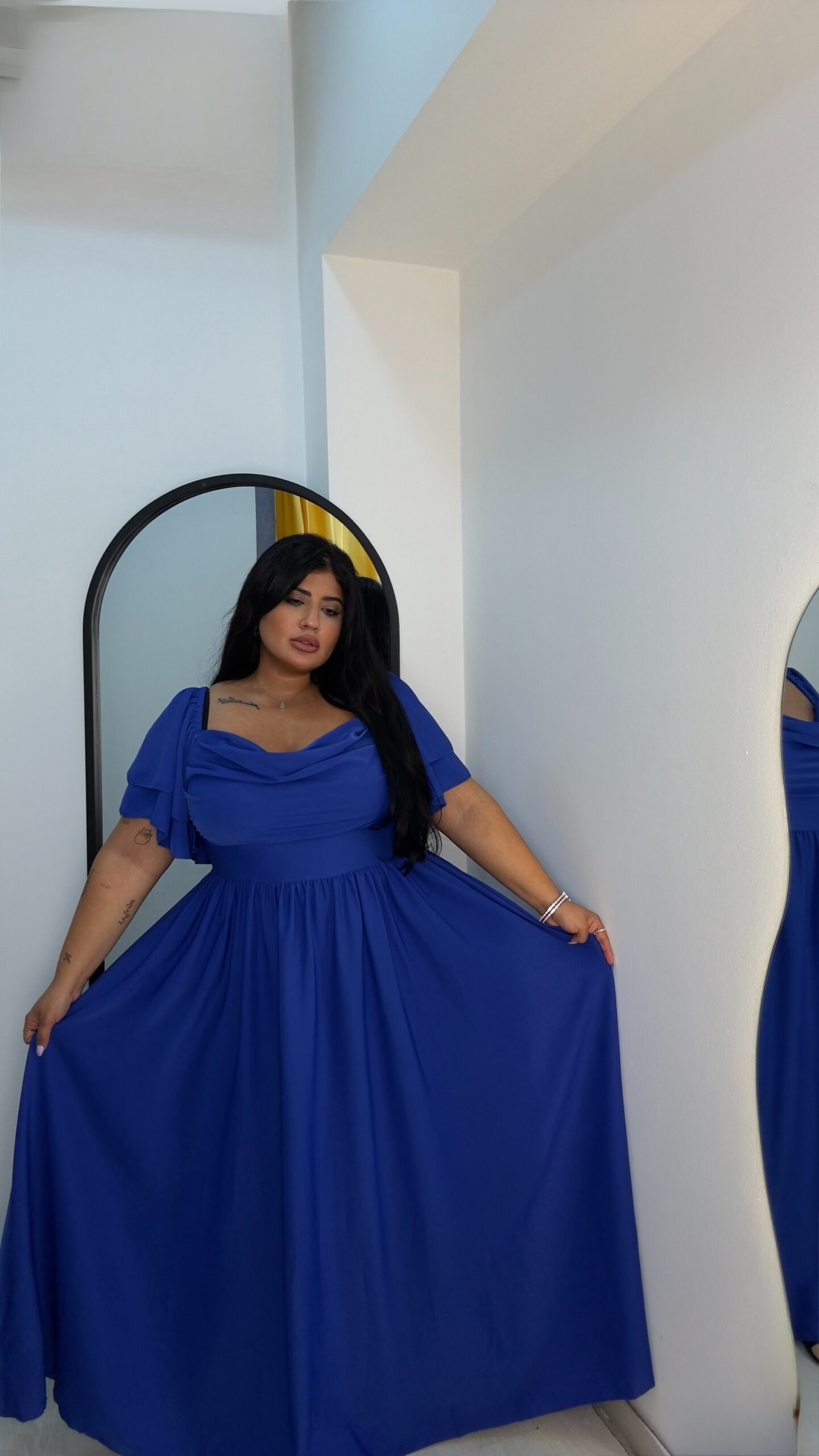 Princess Royal blue long maxi dress