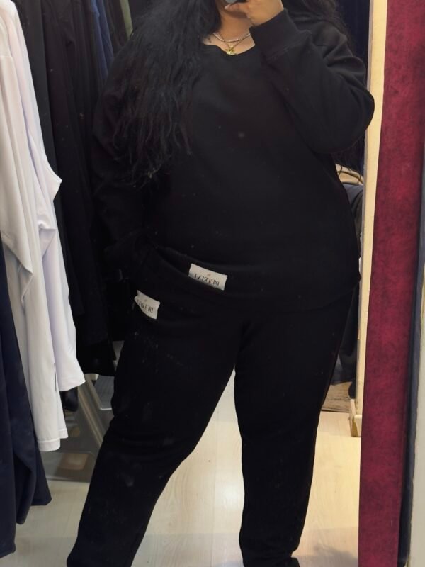 The different set sweater and sweat pants