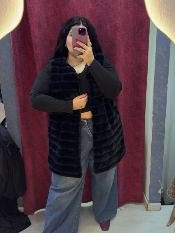 Faux fur vest