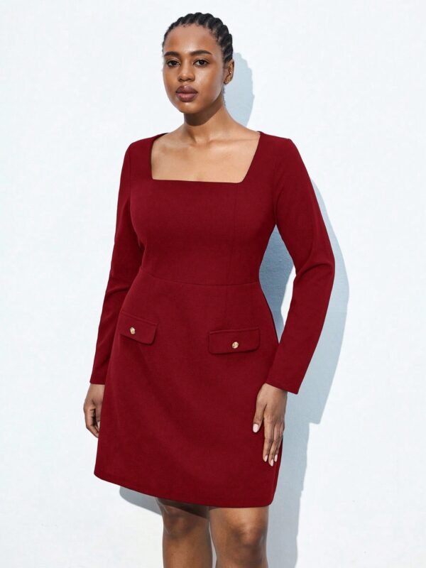 Moji burgundy dress